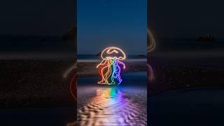 What creature should I light paint next?  Music by ​⁠@astrobanditmusic  #lightpainting #bigsur