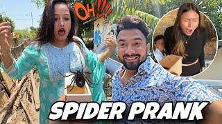 Priya or Uski Friends ke sath Kiya Spider Prank ️|| Epic reaction || jeet thakur pranks#coupleprank