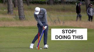 How To Hit the Ball Then The Turf With Your Irons (Slow Motion Swings)