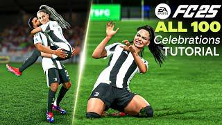 EA SPORTS FC 25 - ALL 100 CELEBRATIONS TUTORIAL! #fc25 #celebrations