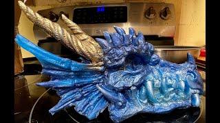 #130 Resin Large Dragon Skull