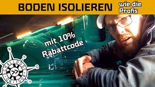 Boden isolieren mit THERMO ISOCELL || MAN TGE || Selbstausbau Campervan