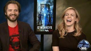 HILARIOUS | 12 MONKEYS | SEASON 2 | INTERVIEW | AMANDA SCHULL | AARON STANFORD | "MONKEY-WED" GAME