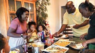 My Big Brother Helps Cook SOUL FOOD with My Family *Family Reunion*