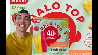 Healthy and Tasty Popsicles?! Trying Halo Top's New Fruits Pops! - AndrewEatsAll