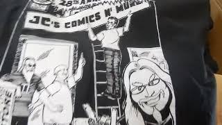 World Premiere 35th Anniversary JC'S Comics N More: Your Pop Culture Super-Store T-Shirts JM Designs