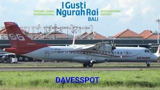 BALI PLANE SPOTTING including Air Tahiti ATR72, an aborted takeoff, a go around by Cathay 777 & more