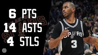 Chris Paul 6 pts 14 asts 4 stls vs Wolves 24/25 season