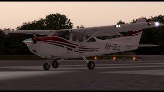 Aircraft lights usage - using the A2A Cessna C182 - KRDD Redding Municipal