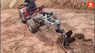 Multifunctional farm atv, additional equipment can realize work such as trenching ,soil cultivation