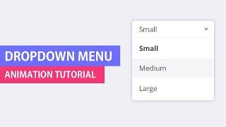 Custom Dropdown Menu Animation | Origami Studio Tutorial