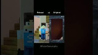 Animasi VS Original [Ketika Stresmen Iseng Ngambil HPnya Odo] #animasi #minecraft #indonesia