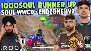 iQOOSoul 1st RUNNER-UP  SOUL vs GODL  RONY 1v3  Soul Rony & Skipz on Fire  Team SouL WWCD 