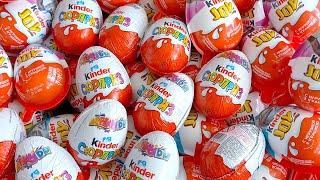 200 Kinder Surprise Eggs / ASMR Satisfying video / A Lot of Candy