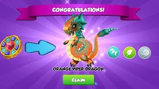 Congrats Get my 1st Primal Orange Viper Dragon , Dragon Mania Legends