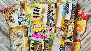 Make COLLAGE + SNIPPET STRIPS | JUNK Journal  Ephemera IDEAS | Craft Along |