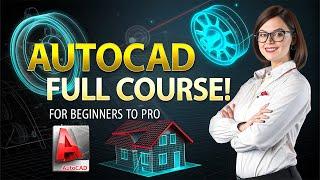 Full AutoCAD Course For Beginners to Pro! in English