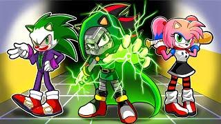 SONIC VILLAINS: SHADOW Dr DOOM, AMY ROSE Harley Quinn, SONIC Joker | Sonic the Hedgehog 3 Animation