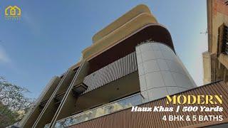 HAUZ KHAS BEST LUXURY HOUSE | 4 BHK 500 YARDS IN SOUTH DELHI | NEAR TO HAUZ KHAS VILLAGE AND MARKET