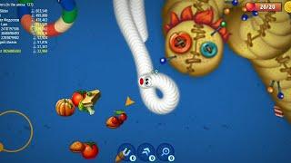 #ᴡʜɪᴛᴇ ⁴⁴⁴ꜰꜰ worms zone io hungry snake game play video | worms zone io hungry snake game video 2022