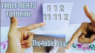 NEW TABLE BEATS TUTORIAL #1 | PLAYING BEATS ON TABLE | HAND DRUMMING #TABLEBEATS