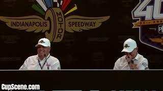 NASCAR at Indianapolis July 2024: Jeff Gordon, Rick Hendrick, Cliff Daniels post race