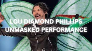 Lou Diamond Phillips Unmasked Performance (Mantis) | THE MASKED SINGER SEASON 9