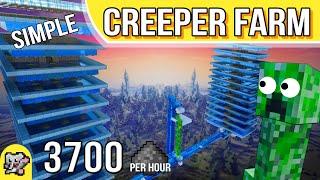 SIMPLE Creeper Farm Split Density | Minecraft Farm Tutorial | BEDROCK MCPE XBOX PS SWITCH