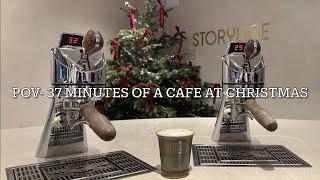 POV- A barista shift at Christmas time 