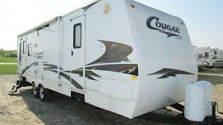 (Sold) HaylettRV.com - 2007 Keystone Cougar 294RLS Used Rear Living Travel Trailer RV