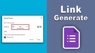 How to generate shareable link in google forms