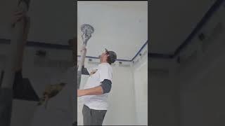 Completely Removing Popcorn Ceiling From Main Floor | Patch Dudes