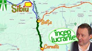 Autostrada A1 Sibiu - Pitești Secțiunea 2 Boița - Cornetu: Încep lucrările