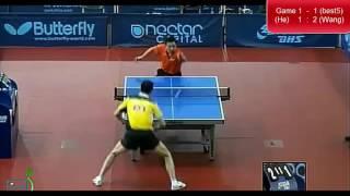 [TT ittf] 2011 English Open, He zhiwen Wang liqin, Rd of 16