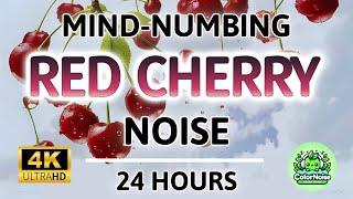 Red Cherry Noise| BLACK SCREEN |Perfect for studying, sleeping and even finding relief from tinnitus