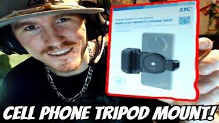 KIWIFOTOS Cell Phone Tripod Mount With Wireless Remote!