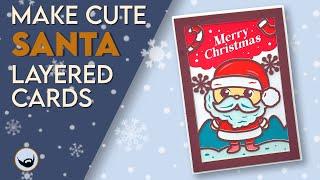  Santa Layered Card  Holidays with the Housewife 2023 