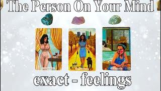 THE PERSON ON YOUR MIND (exact-feelings)   #timeless Tarot Psychic Reading! * Pick A Card *