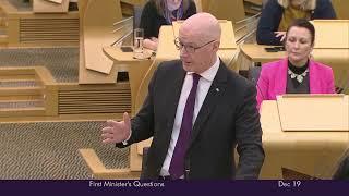 First Minister's Questions - 19 December 2024