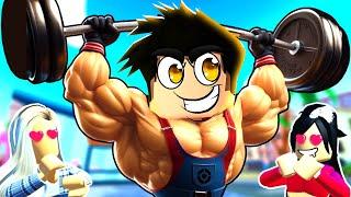 KAS YAPTIM VE HERKESİ YENDİM!  Roblox Gym Star Simulator