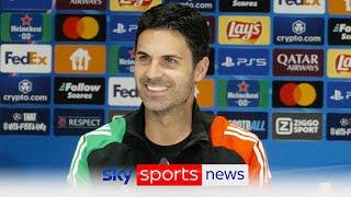 Mikel Arteta looks ahead to Arsenal's Champions League round of 16 tie against PSV