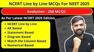 Evolution NCERT Line by Line MCQs - Top 200+ MCQs NEET 2025 | Brahmamuhurta Series NEET 2025