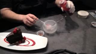 Houston Food: Chef Johnny Wesley Freeze Dries Raspberry Coulis
