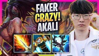 FAKER CRAZY GAME WITH AKALI! - T1 Faker Plays Akali TOP vs Yone! | Season 2024