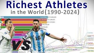 Highest Paid Athletes in the World - Timelapse (1990-2024)