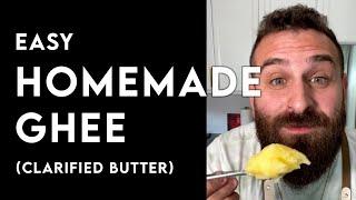 The easiest homemade GHEE recipe EVER! (Clarified Butter)