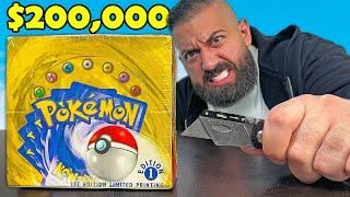 Opening The $200,000 1st Edition Pokemon Box (Rarest In The World)