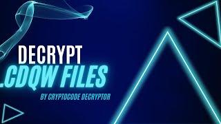 Cdqw File Virus Ransomware [.Cdqw ] Removal and Decrypt .Cdqw Files