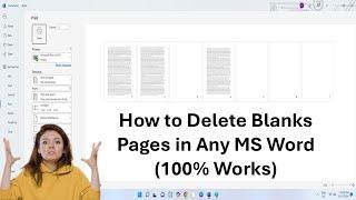 How to Delete Blanks Pages in Any MS Word File (100% Works)