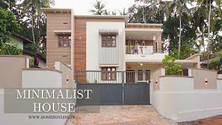 Minimalist double storey home built  for 40 Lakh